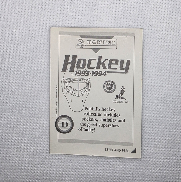 1993-94 Panini Hockey NHL Chris Terreri New Jersey Devils #D Sticker - Picture 3 of 4